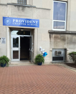 Entrance to Provident Charter School.